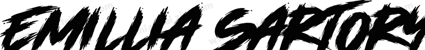 Emillia Sartory DEMO VERSION字体转换